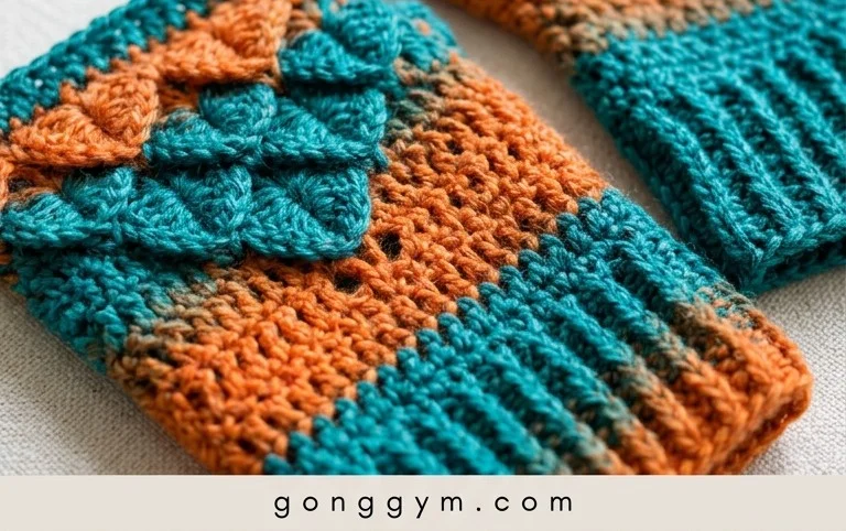 Dragon Scale Fingerless Gloves Crochet Patterns