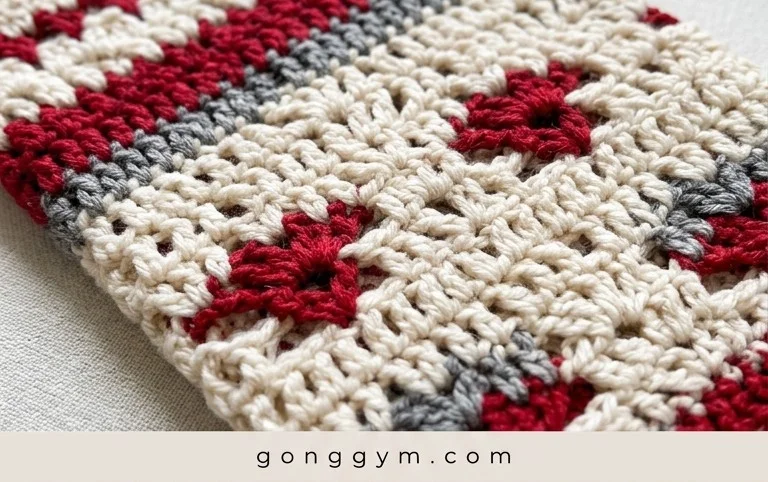 Country Cottage Stocking Crochet Pattern